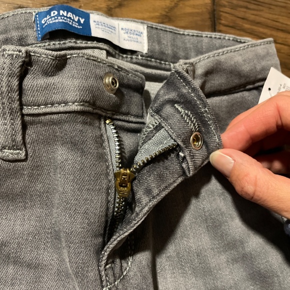 New Old Navy kids Rockstar skinny jeans grey 5T - Picture 4 of 10